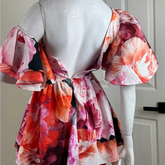 ASOS LUXE ONE SHOULDER COTTON DRESS WITH CORSET DETAIL Size 2. #331 - Picture 11 of 14